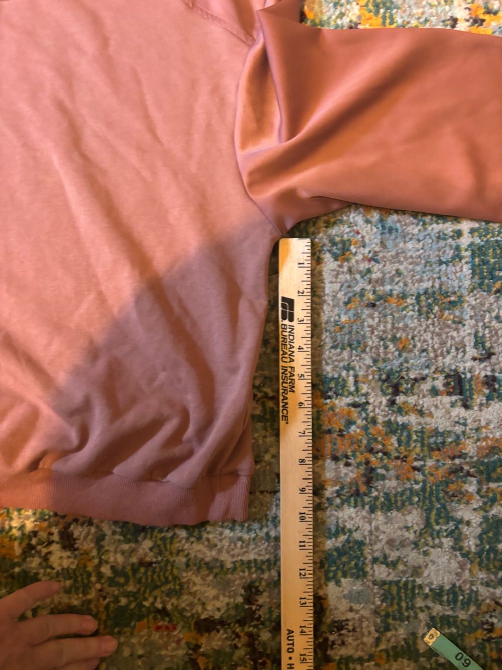 Mauve Satin-Sleeve Crewneck Sweatshirt - Picture 4 of 9